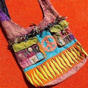 Rising international boho cross body cloth embroidered sling shoulder bag Nepal